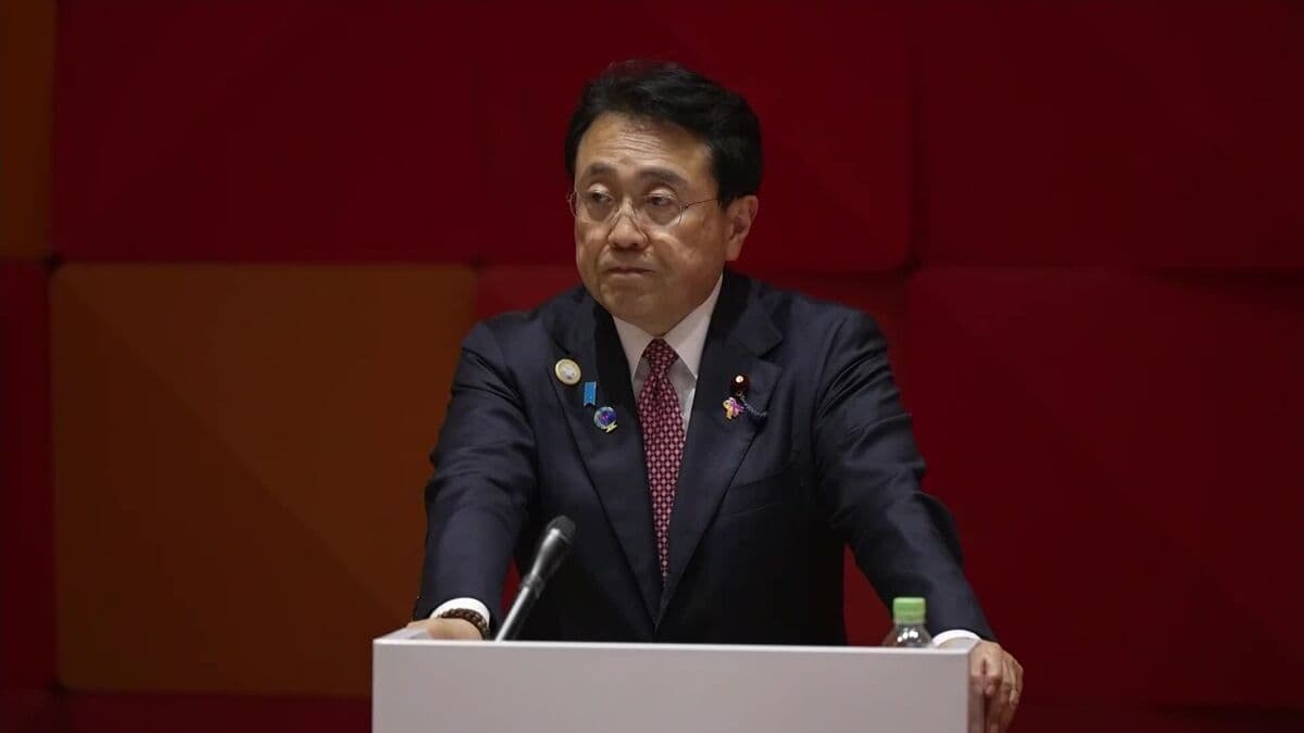 Japan's Akazawa has Brief Talk with China's Wang at APEC