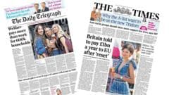 The Papers: 'No money for new weapons' and 'Cost of pint hits £10'