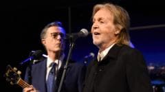 Stephen Colbert joined by Sir Paul McCartney for The Late Show finale